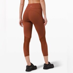 Lululemon Everlux and Mesh High-Rise Crop 23"
